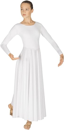 Simplicity Praise Dance Dress White / L