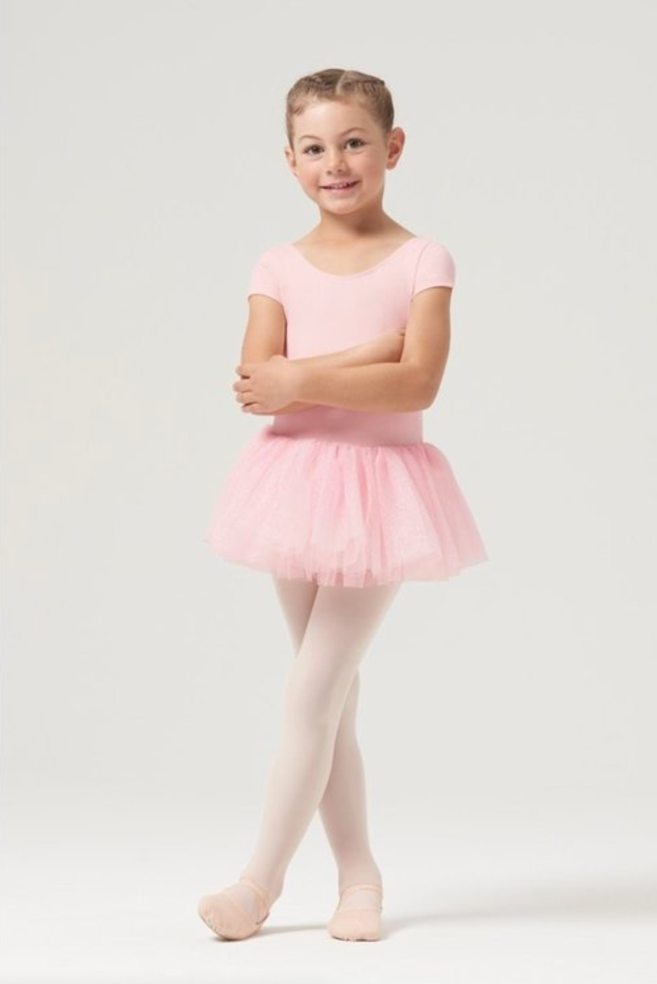 Clara Cap Sleeve Glitter Tutu Dress  Dancer's Image