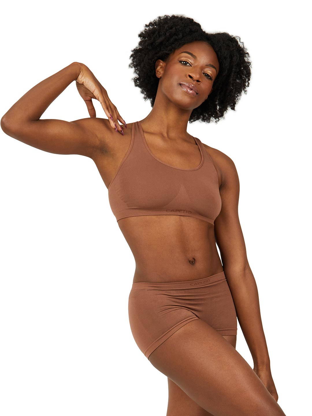 Meadow Racerback Built-in Bra Top (scarlet)