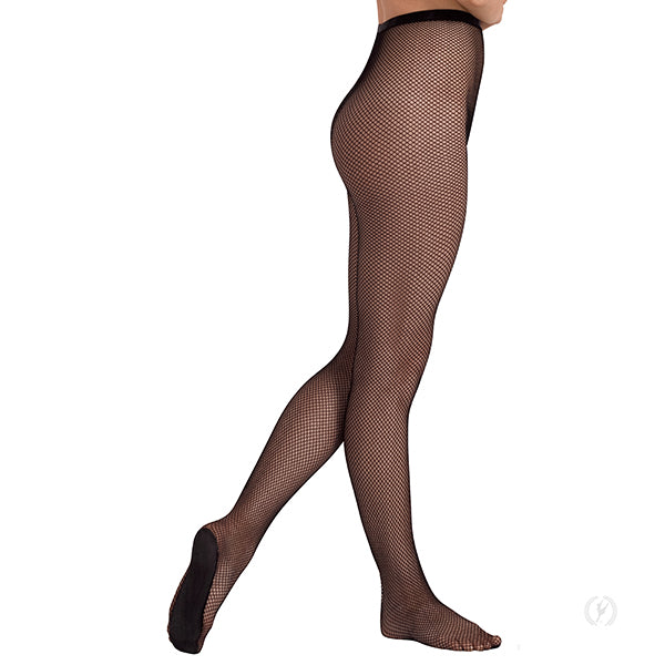 Professional Backseam Fishnet Dance Tights with Diamante