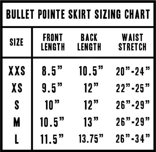 Bullet Pointe Skirt - Light Blue