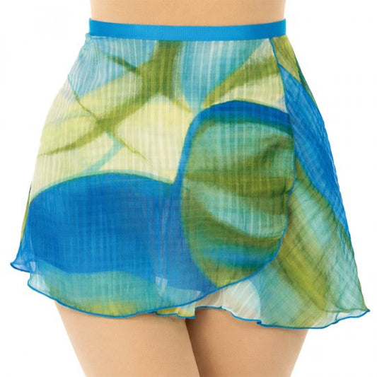 Teal Ombre Wrap Skirt