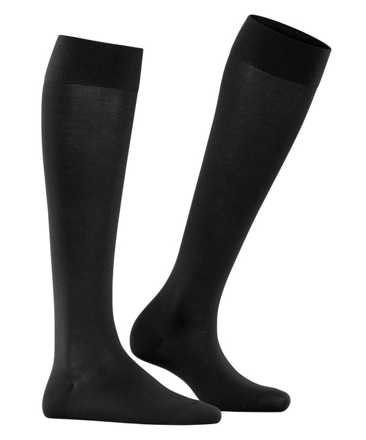 Black Nylon Knee High Socks