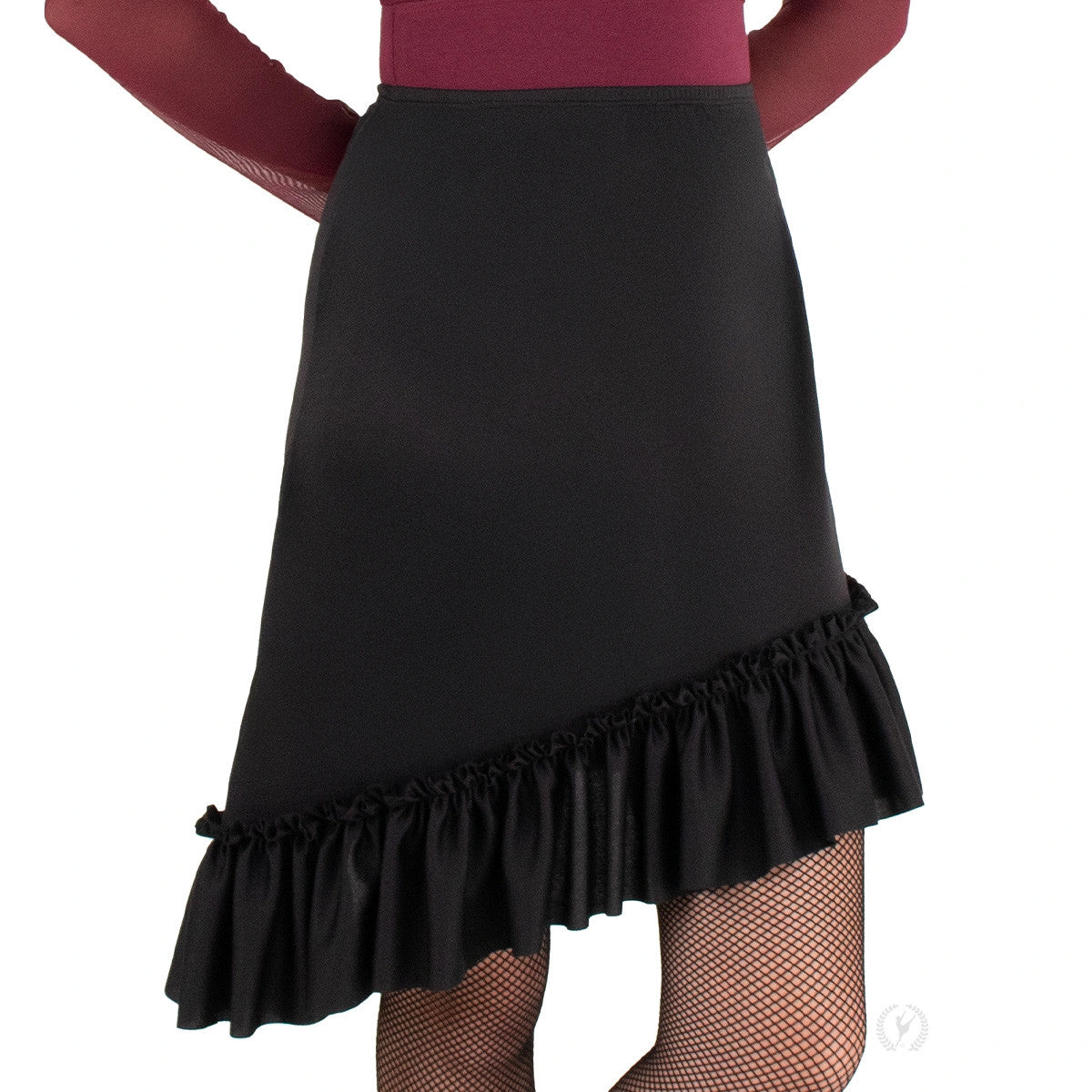 Ruffle Hem A-Line Ballroom Skirt