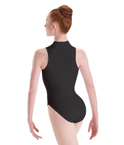 Zip-Front Mock-T Leotard