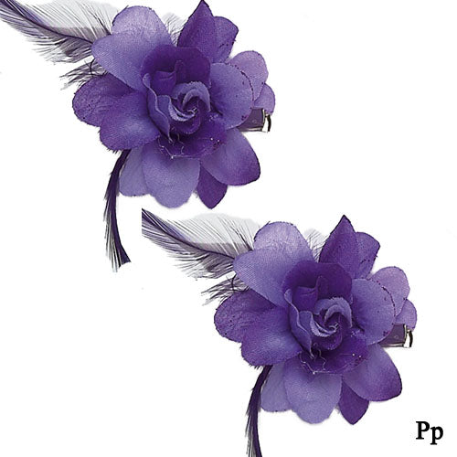 Hair Flower with Glitter