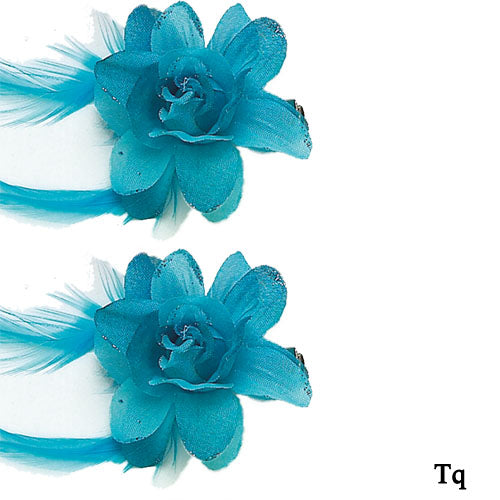 Hair Flower with Glitter