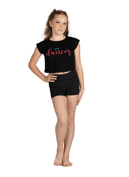 Dancer Heart Script Tee - Youth
