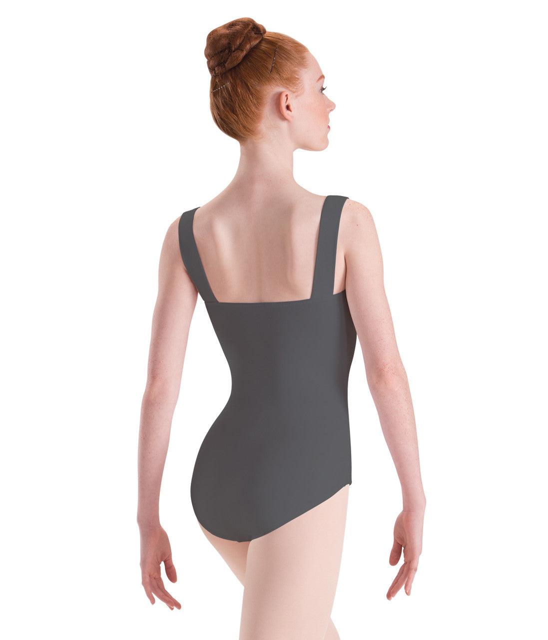 Long Torso Pinch Front Wide Strap Princess Leotard