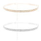 3-Row Cubic Zirconia Choker