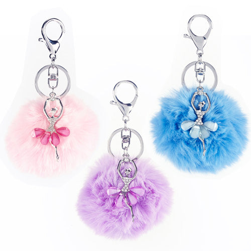 Ballerina Pouf Keychain