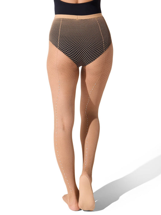 Professional Rhinestone Fishnet Tights