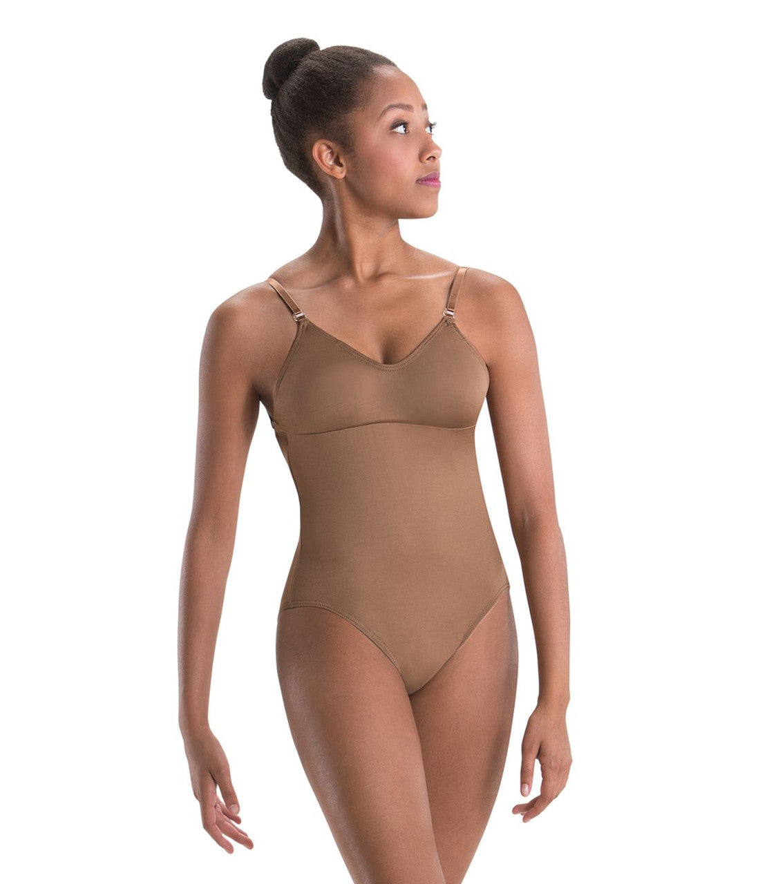 Convertible Strap Camisole Leotard with Removable Cups