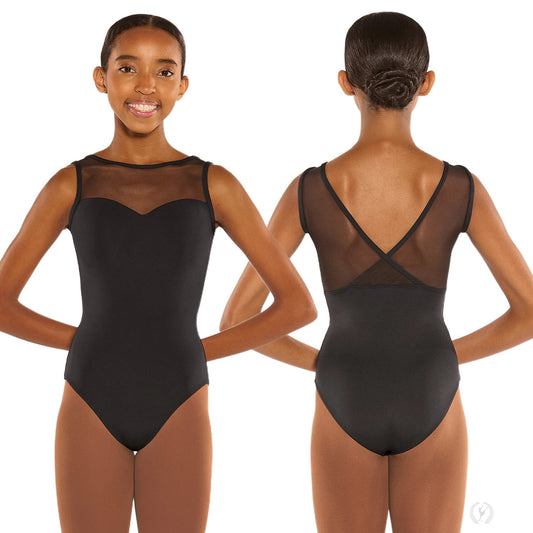 Silhouette Mesh Sweetheart Tank Leotard