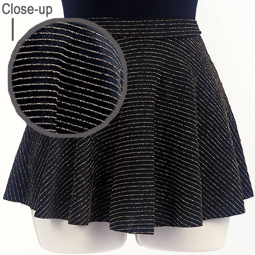 Glitter Lines Pull-on Skirt