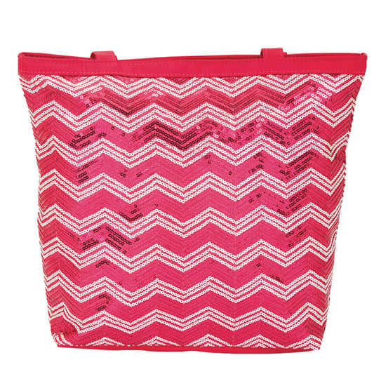 Chevron Sequin Tote