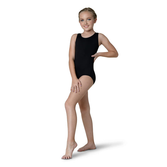 Wide Strap Lace Back Leotard