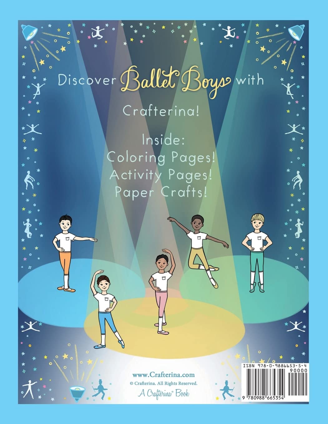 Ballet Boys Coloring & Craft Book