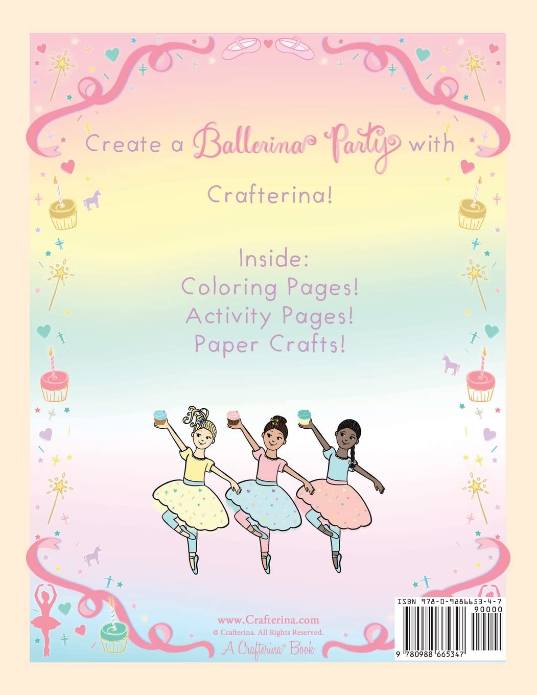 Ballerina Party Coloring & Craft Book