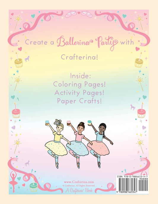 Ballerina Party Coloring & Craft Book