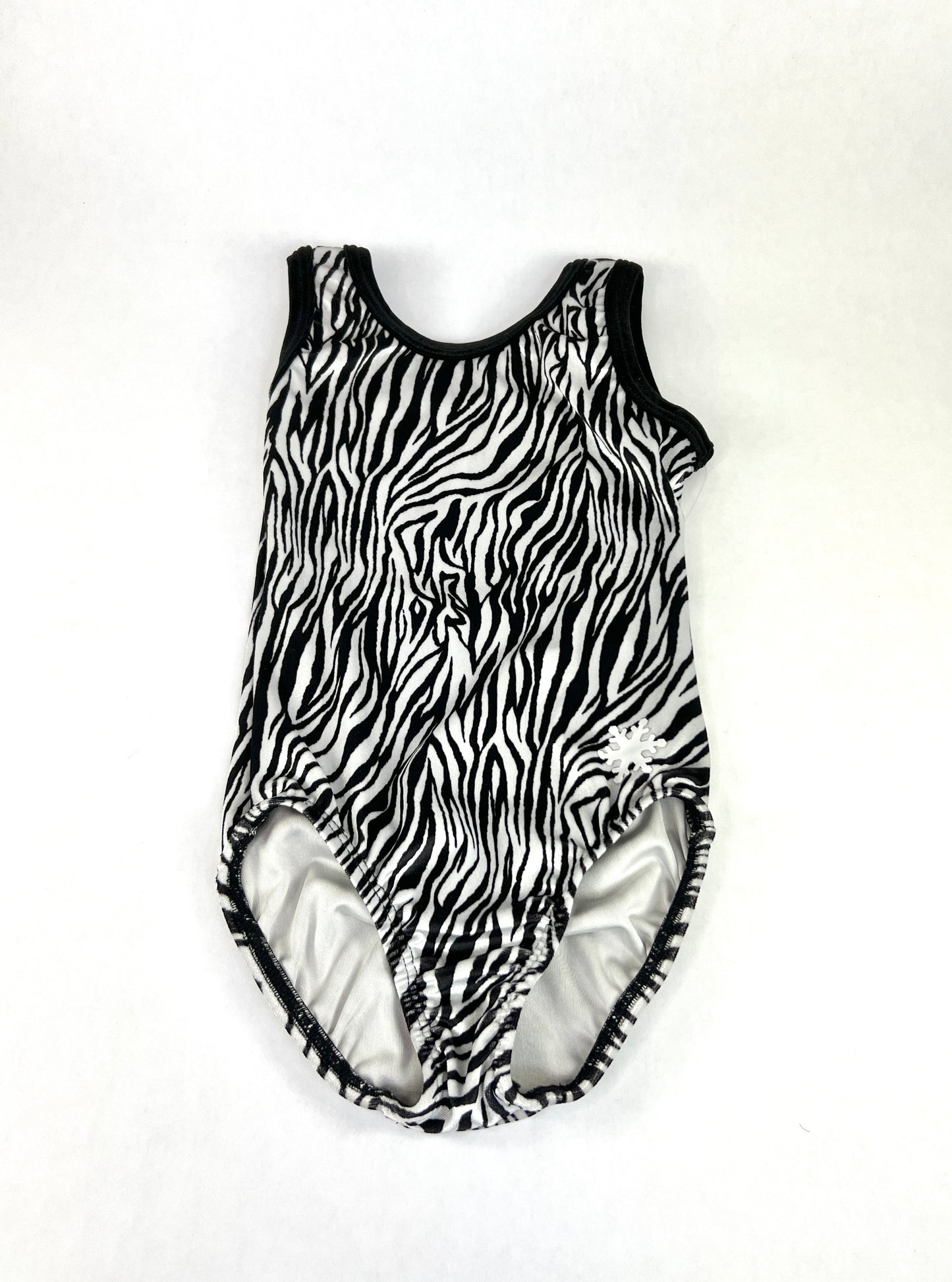 Zebra Velour Gymnastics Leotard