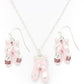 3D Ballet Shoe Necklace/Earring Set