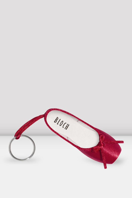 Mini Pointe Shoe Keychain - Red