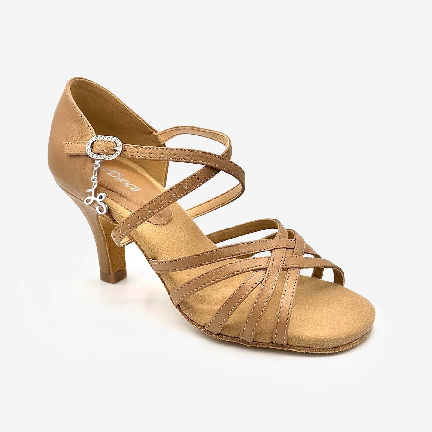 Cha Cha Latin Heel by Lacey Schwimmer - Caramel