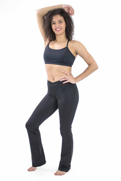 Microfiber V-Front Jazz Pants by Basic Moves