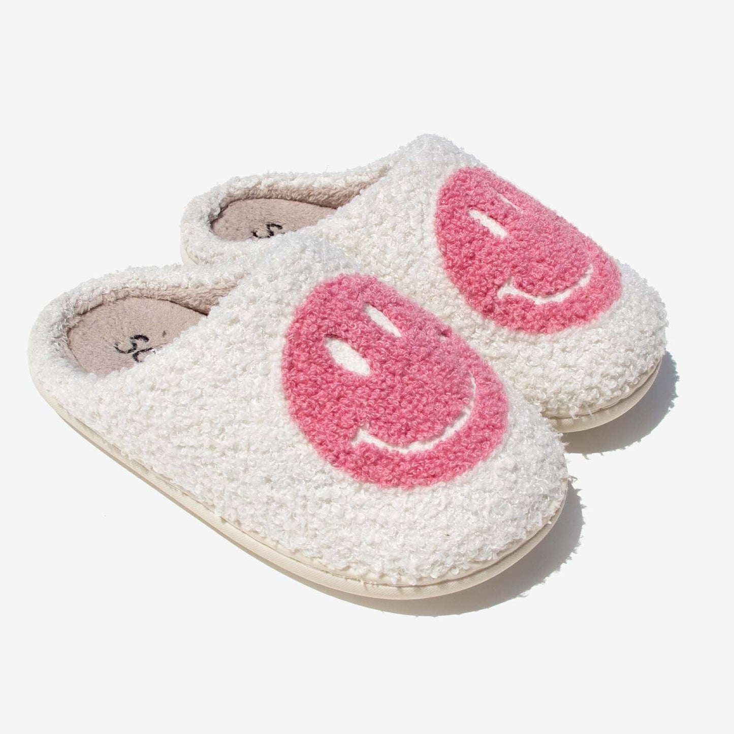 Joyful Soles Smiley Face Slippers