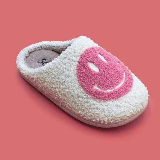 Joyful Soles Smiley Face Slippers