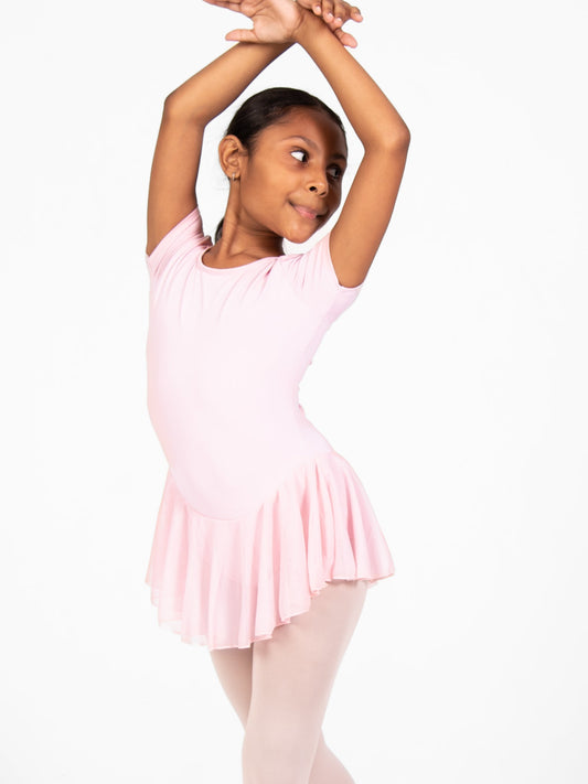 ProWEAR Short Sleeve Chiffon Skirted Leotard