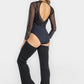 Chantal Mesh Long Sleeve Top