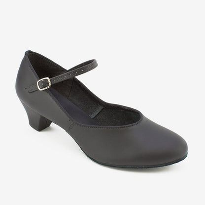 Candice Suede Sole Character Shoe with Low Heel