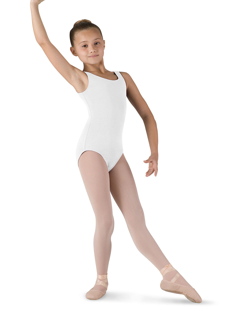 Basic Round Neck Tank Leotard - Youth