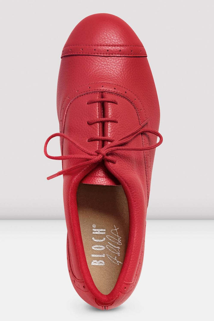 Mens Jason Samuels Smith Tap Shoe - Red Pebble Leather