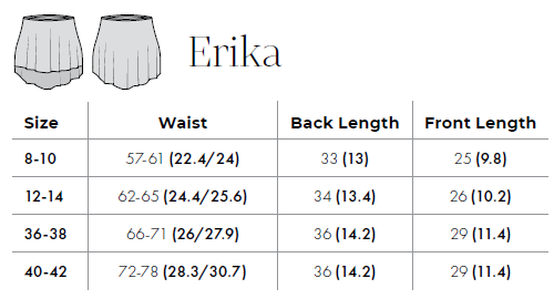 Erika Mid-Length High-Low Skirt