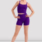 Violet Cross Back Crop Top