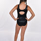 Vegas Star Print Block Gymnastic Leotard