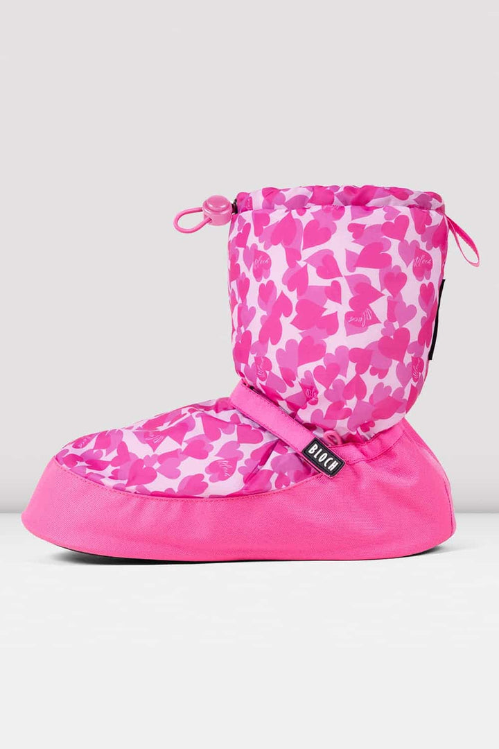 Confetti Hearts Print Warm Up Booties