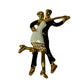 Black & White Ballroom Dance Pin