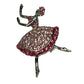 Pink Ballet Brooch