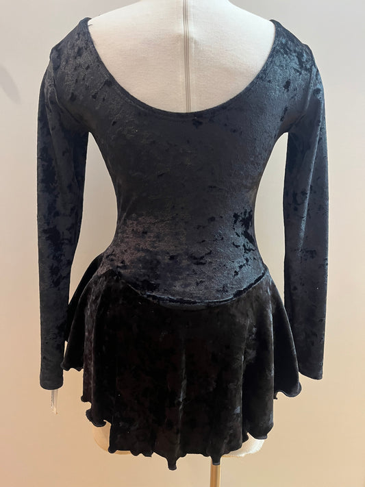 Black Velvet Skate Dress