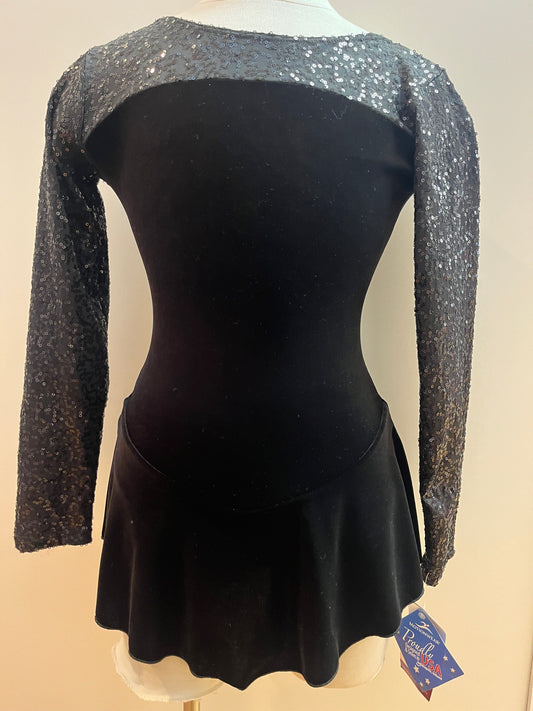 Black Sequin Skate Dress