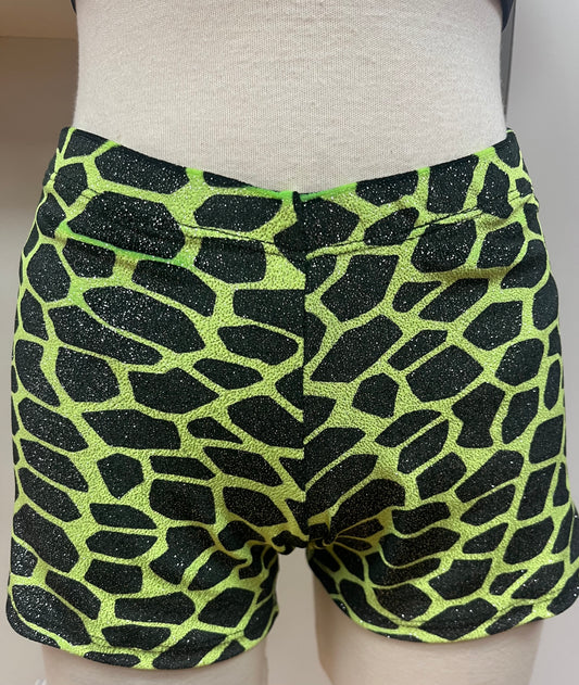 Lime Giraffe Shorts