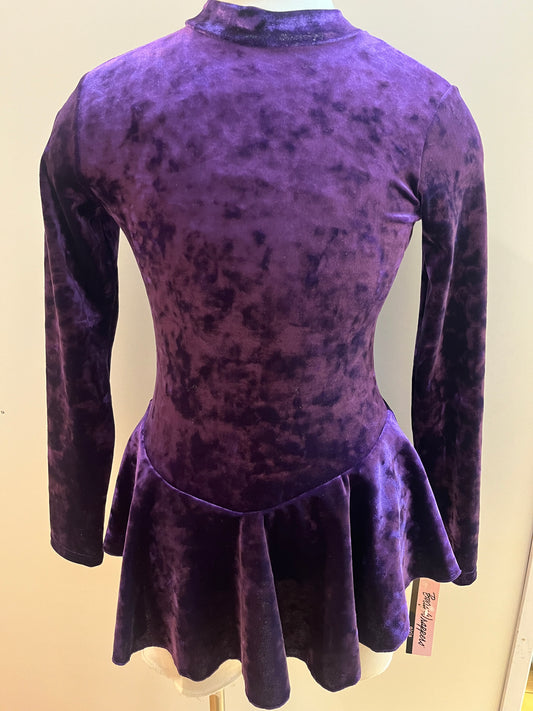 Purple Velvet Skate Dress