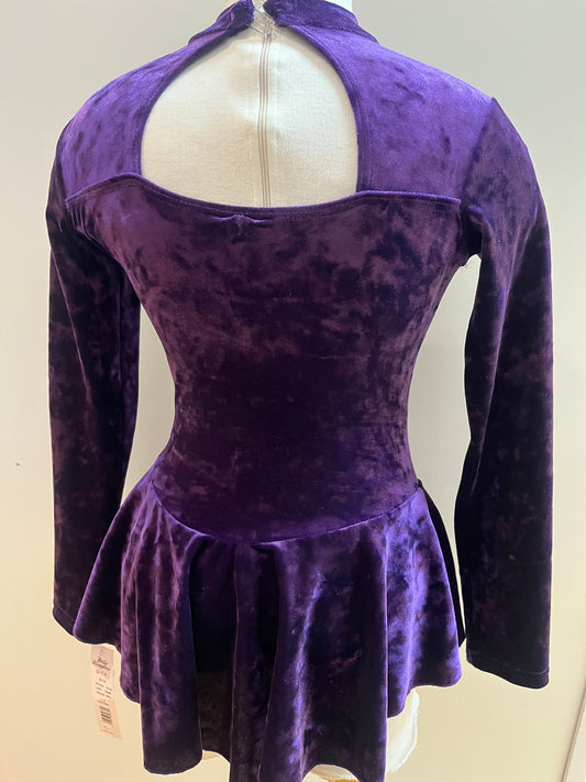 Purple Velvet Skate Dress