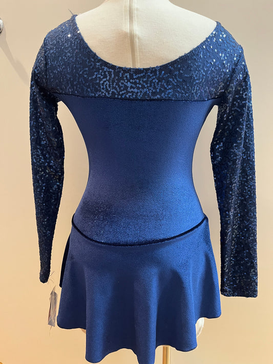 Blue Sequin Skate Dress