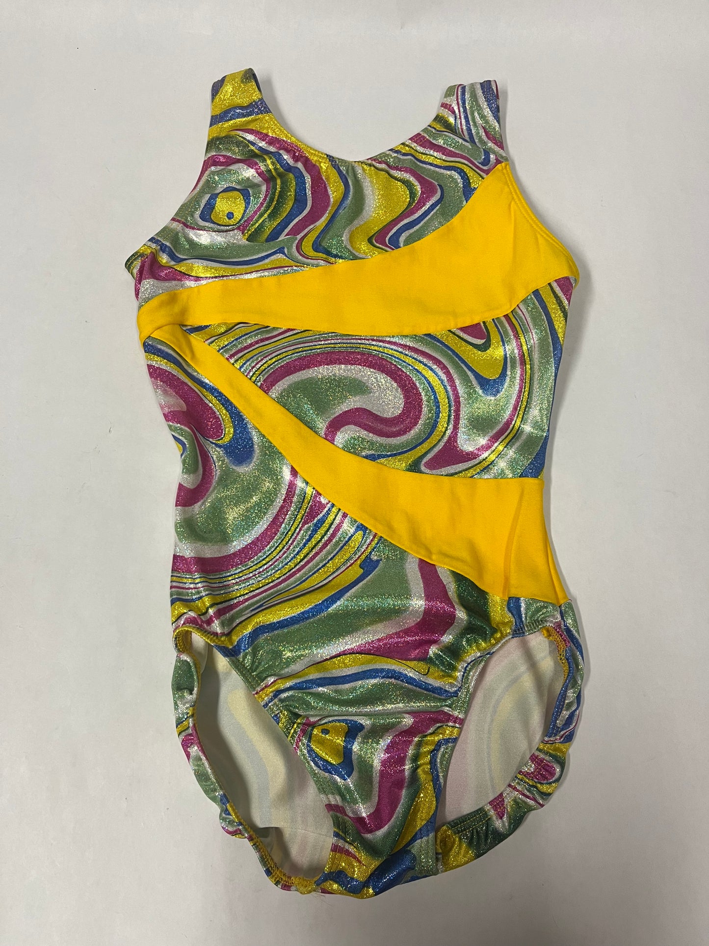 Yellow Kaleidoscope Gymnastics Leotard