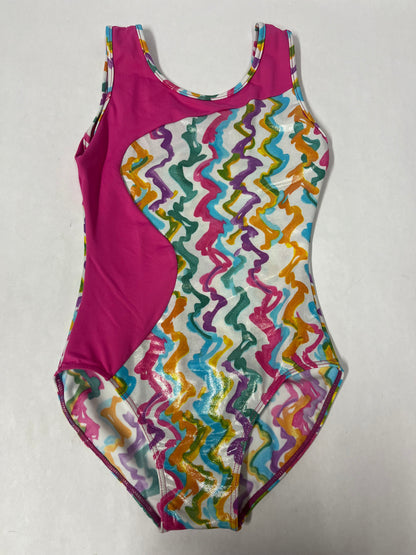 Rainbow Squiggles Gymnastics Leotard